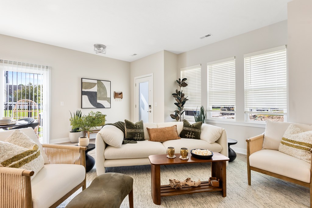 Modern Living Area at Mural Lewis Center, Lewis Center, Ohio