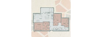 C1 Floor Plan at Mosaic at Levis Commons, Perrysburg, OH, 43551