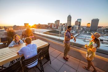 Access to Rooftop Lounge and Outdoor Deck at CityWay, Indianapolis, 46204