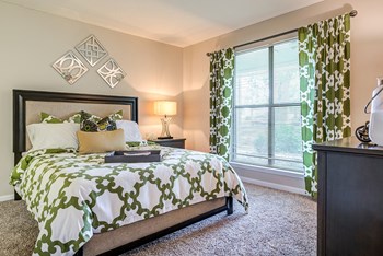 Beautiful Bright Bedroom With Wide Windows at Canter Chase Apartments, Louisville - Photo Gallery 16