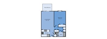 a floor plan of a two bedroom apartment