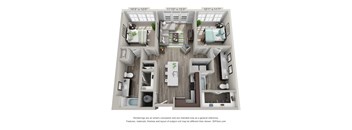 Charlie B2 Floor Plan at The Foundry, Indiana