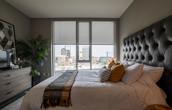 Beautiful Bright Bedroom With Wide Windows at CityWay, Indianapolis - Photo Gallery 19