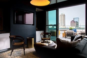 Rooftop Lounge Sitting Area at CityWay, Indianapolis, IN
