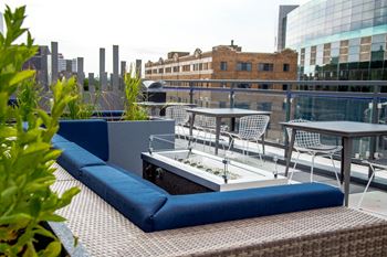 Spacious Rooftop Deck at The Congress at Library Square, Indiana, 46204