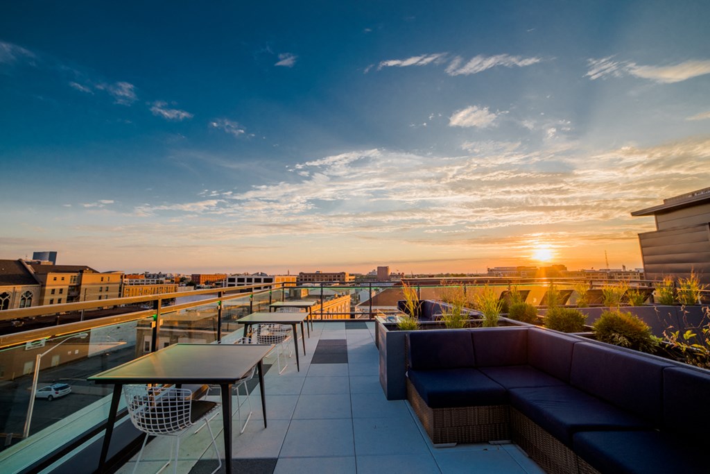 Rooftop Deck at The Congress at Library Square, Indianapolis, IN, 46204
