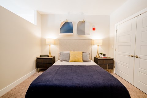 Gorgeous Bedroom at The Congress at Library Square, Indianapolis