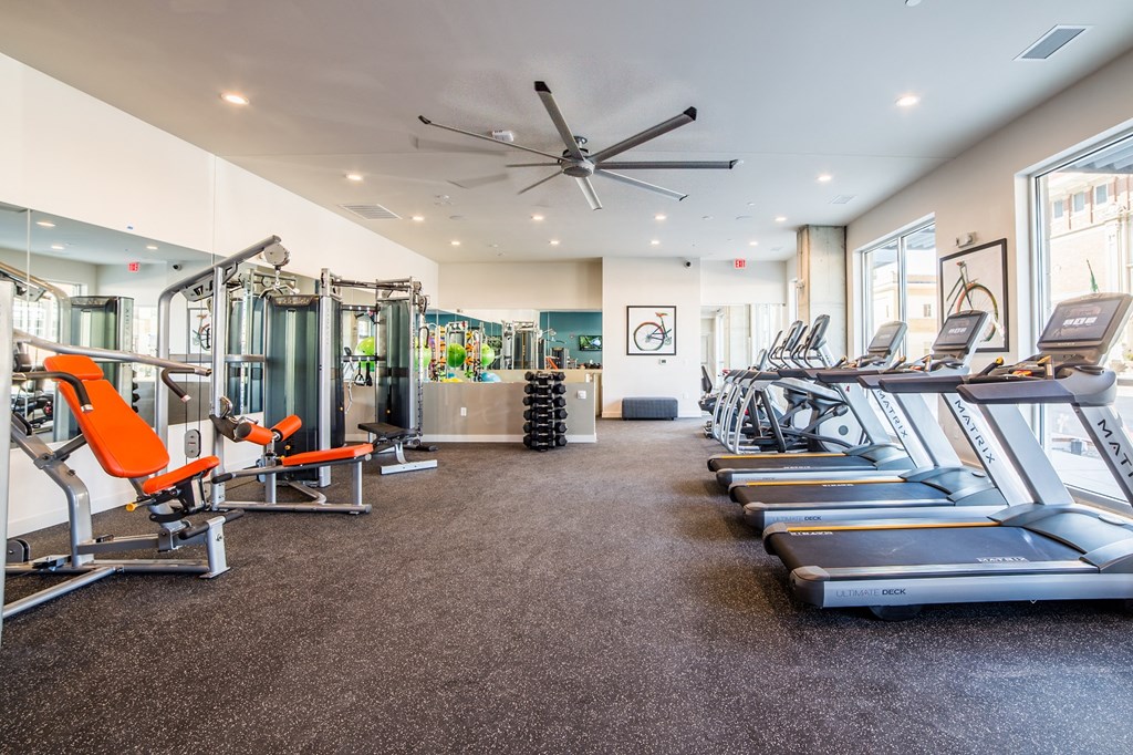 Modern Fitness Center at The Congress at Library Square, Indianapolis, IN
