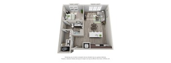 A4 Floor Plan at The Foundry, South Bend, 46617