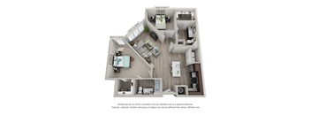Cusato B3 Floor Plan at The Foundry, Indiana, 46617