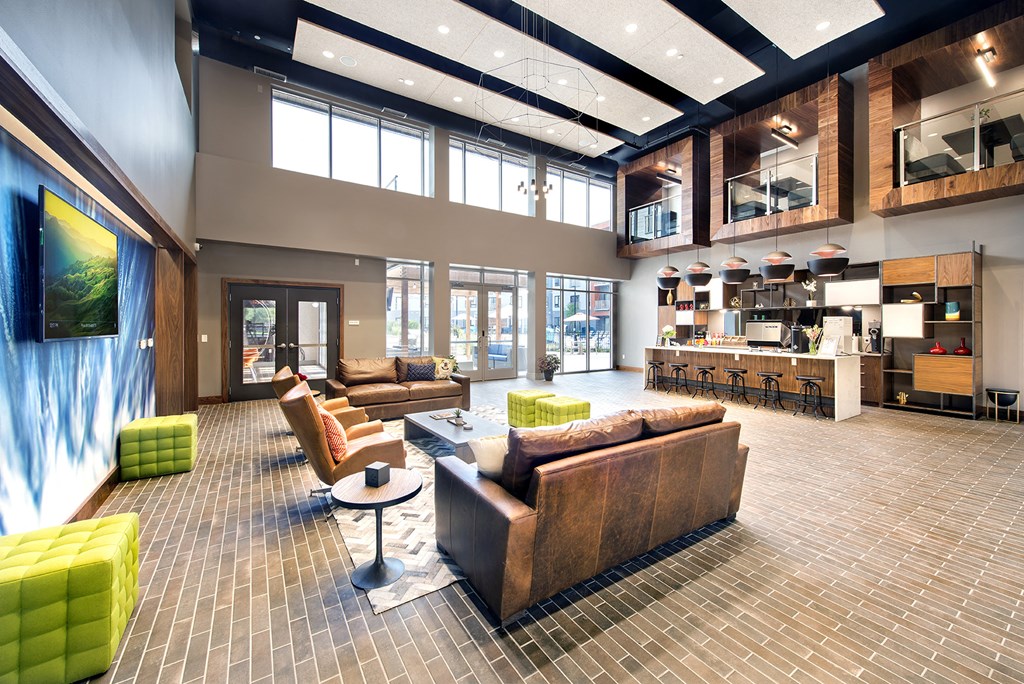 Large Clubhouse With Ample Sitting And Television at Union Berkley, Kansas City, Missouri