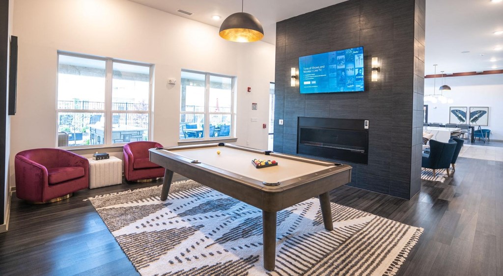 clubhouse with pool table