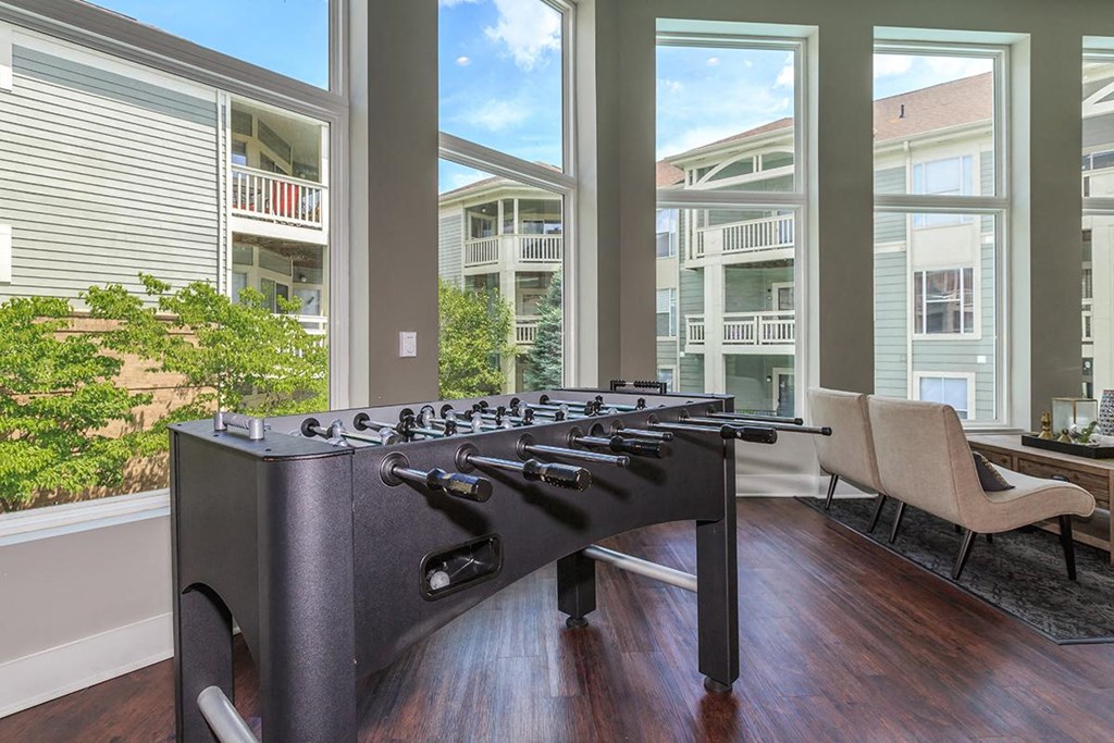 Foosball table at Altitude at Blue Ash, Ohio