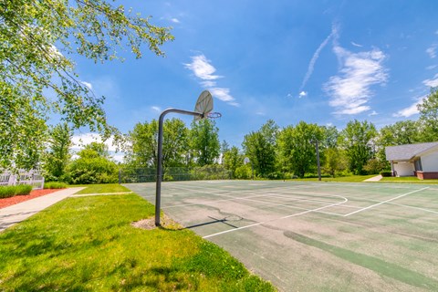 basketball court at the whispering winds apartments in pearland, tx