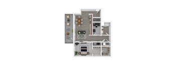 Marlowe Floor Plan at Gathyr Apartments, Indianapolis, IN, 46202