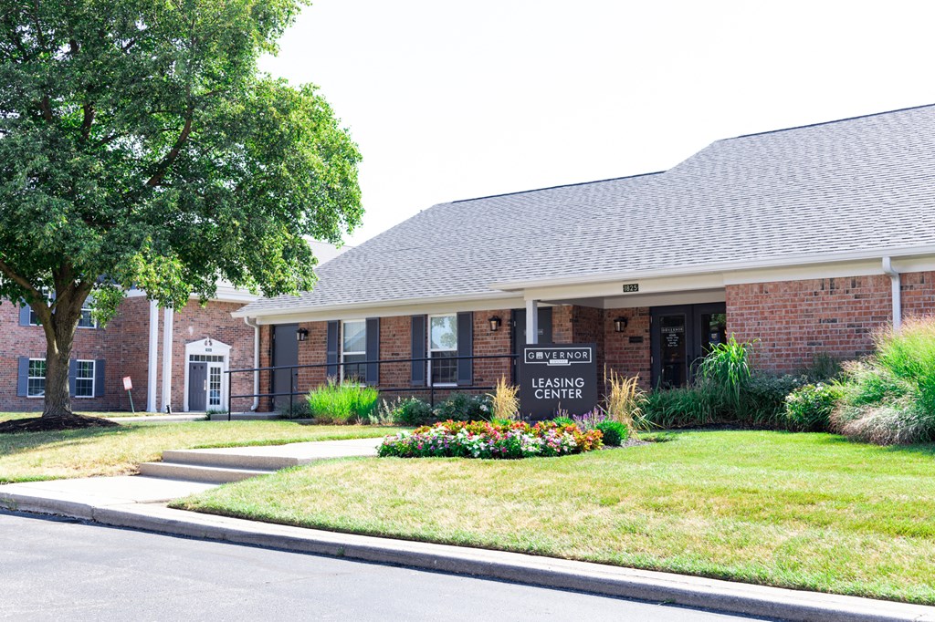 Exterior Landscape at Governor Square Apartments, Carmel, Indiana