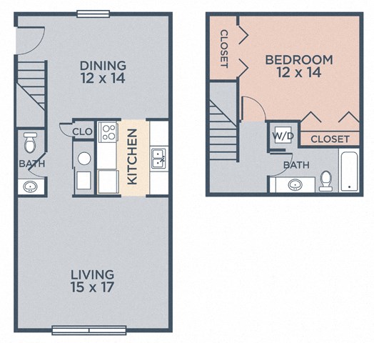Gwendolyn (1.15a) FloorPlan Gwendolyn (1.15a) FloorPlan at Barrington Estates Apartments, Indianapolis, IN, 46260
