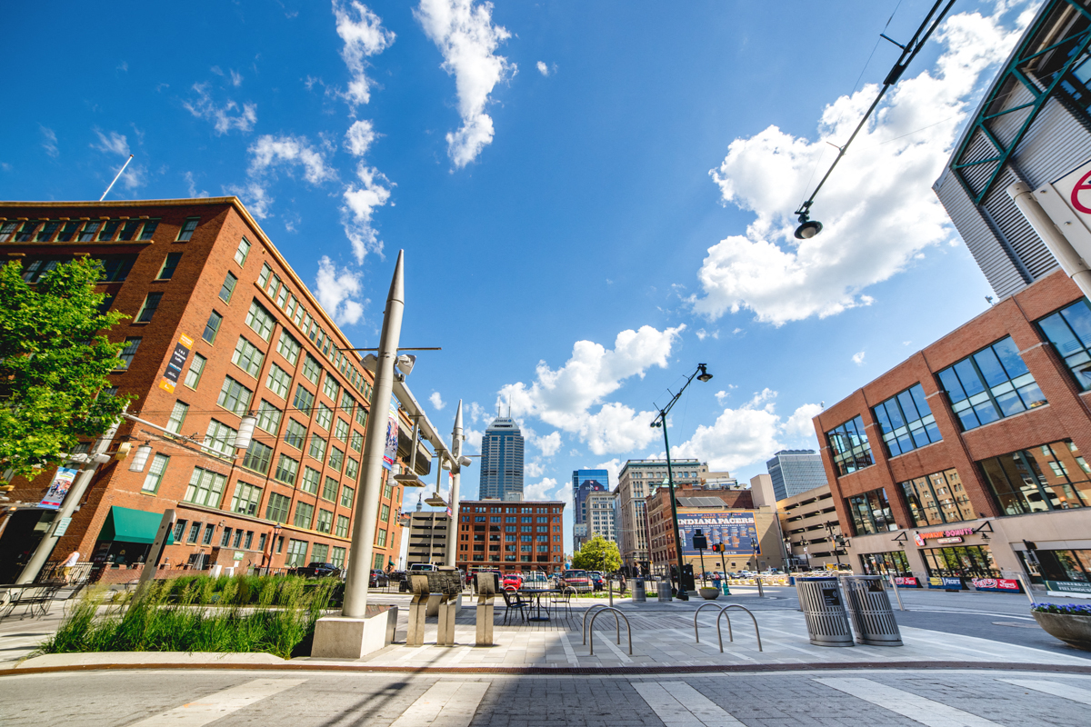 Exterior View With Street at Harness Factory Lofts, Managed by Buckingham Urban Living, Indianapolis, IN
