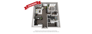 1 bed 1 bath Y at CityWay Apartments, Indianapolis, 46204