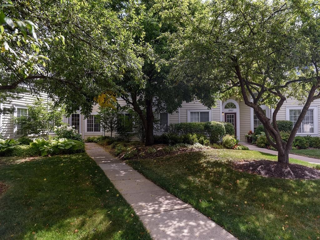 Landscaped walkway at The Winds at Poplar Creek, 1900 Windsong Drive, IL
