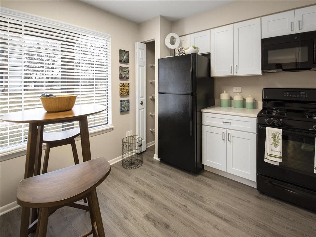 Built in kitchen storage at The Winds at Poplar Creek, Schaumburg, IL