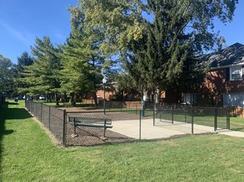 Dog Park at Barrington Estates Apartments in Indianapolis, IN as a pet-friendly community