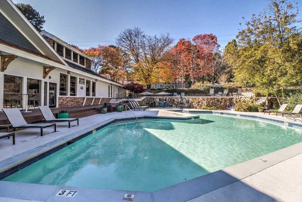 Sundeck and pool at Rosemont Vinings Ridge Apartments, 3200 Post Woods Dr. NW, 30339