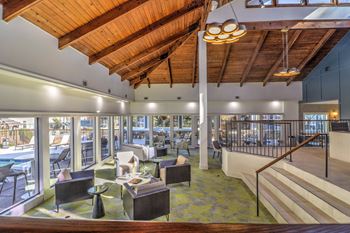 Upscale lobby at Rosemont Vinings Ridge Apartments, 3200 Post Woods Dr. NW, Atlanta