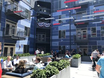 courtyard Patio Area at The Congress at Library Square, Indianapolis