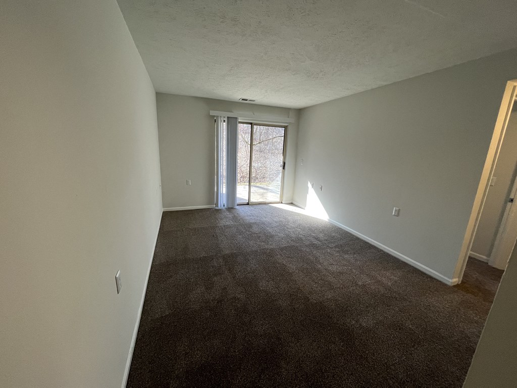 Carpeted bedroom at Bradford Ridge Apartments, IN, 47403