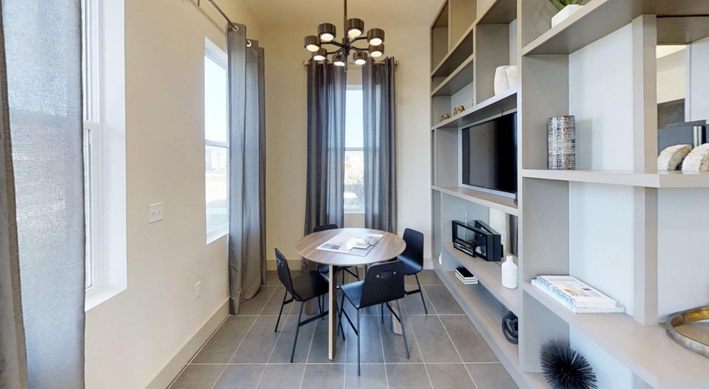 clubhouse leasing space at Echo Park at Perry Crossing Apartments, Plainfield, IN