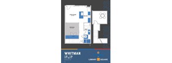 Hemingway Floor Plan at The Congress at Library Square, Indianapolis, IN, Indiana, 46204