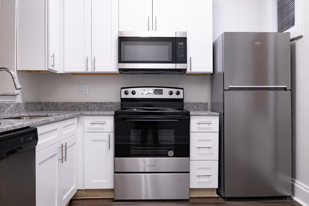 Spacious Full Size Kitchen at Lockerbie Court on Mass Ave, Indiana, 46204