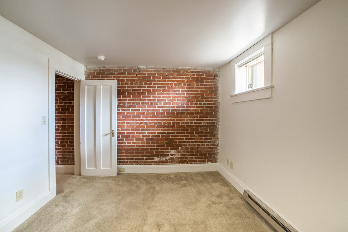 Bedroom entrance door View with Window at Lockerbie Court on Mass Ave, Indiana, 46204