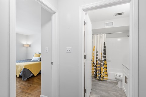 Master Bathroom at Monon Living, Indianapolis, IN
