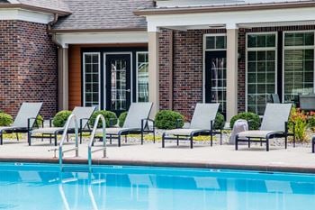 Poolside Relaxing Area at Monon Living, Indiana, 46220