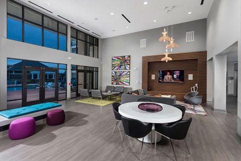 Resident Lounge at Mosaic at Levis Commons, Ohio