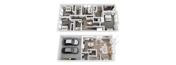 D3 Floor Plan at Mural Brownsburg, Brownsburg