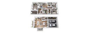 D4 Floor Plan at Mural Brownsburg, Brownsburg, IN 46112