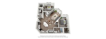 a floor plan of the villas at houston levee west apartments in cordova,