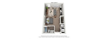 a floor plan of the acadia at Muse Carmel in Carmel, IN
