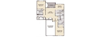 Nob Hill Floor Plan at Providence at Old Meridian, Indiana