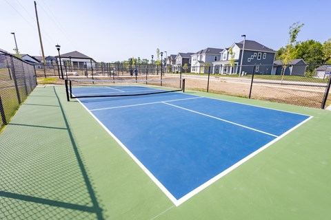 Outdoor pickleball court  at Montage West Lafayette Apartments, West Lafayette, 47906