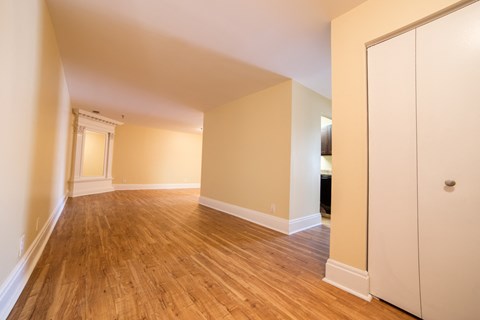 Spacious Living Area at The Plaza at Library Square, Indianapolis, IN