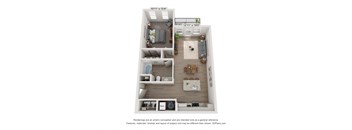 a floor plan of a 3 bedroom apartment