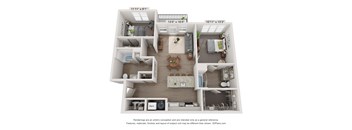 a floor plan of lodges at the avenues of north decatur