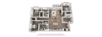 a floor plan of lodges at the avenues of north decatur