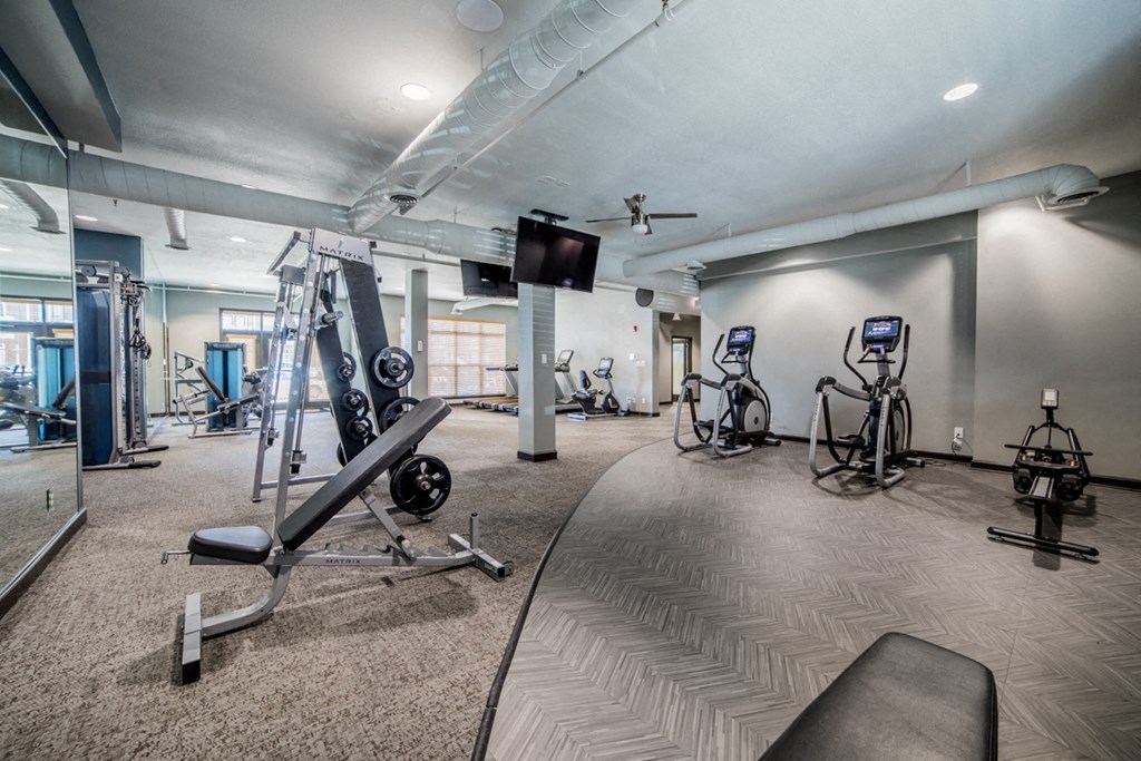 Fitness Center With Updated Equipment at Providence at Old Meridian, Carmel