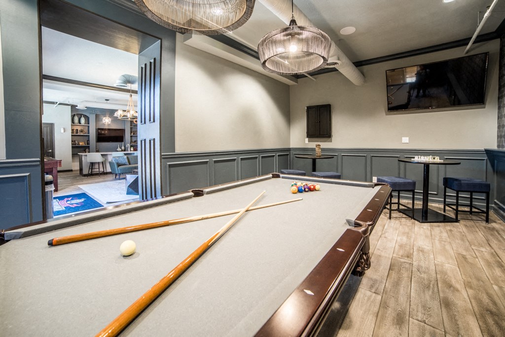 Billiards Table In Clubhouse at Providence at Old Meridian, Indiana, 46032