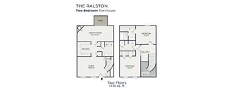 Ralston Floor Plan at Governor Square Apartments, Carmel, 46032